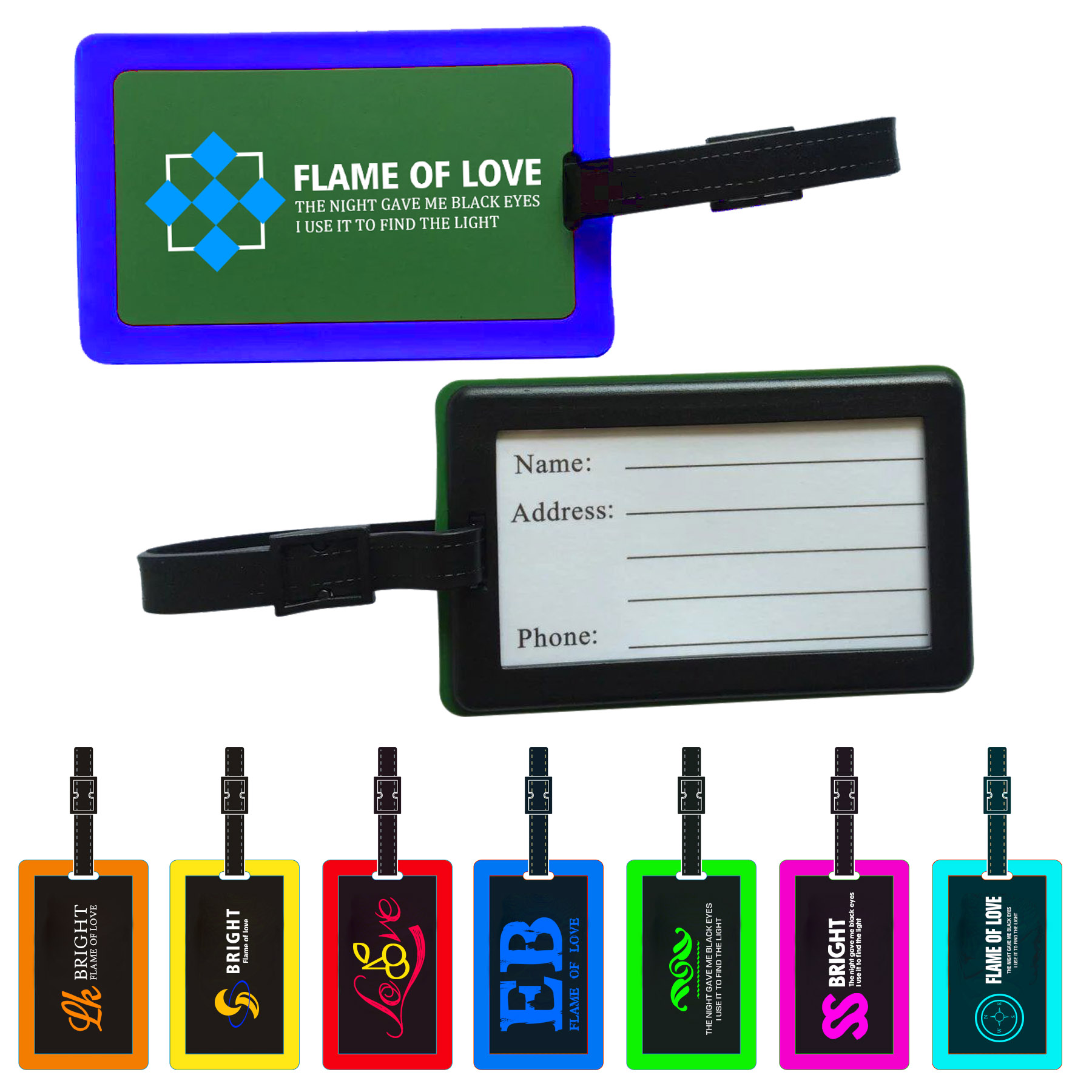 FlyFlyPromos - Custom PVC Luggage Tag Image 1 - Promotional Product